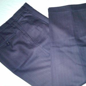 Men's  Blue Striped  Dress Pants